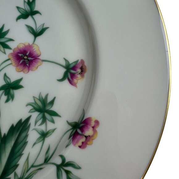 Lenox China Country Garden W302 Replacement Dinner Plate 10 3/4" Cream Gold Trim - Picture 9 of 12